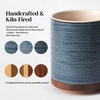 image:imageDOWAN 360 Rotating Extra Large Cooking Utensil Holder 76 Kitchen Utensil Holder for Countertop Utensil Crock for Farmhouse Kitchen Decor Ceramic Stable Utensil Caddy Soft WhiteBlue Ring
