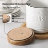 image:imageDOWAN 360 Rotating Extra Large Cooking Utensil Holder 76 Kitchen Utensil Holder for Countertop Utensil Crock for Farmhouse Kitchen Decor Ceramic Stable Utensil Caddy Soft WhiteWhite Text