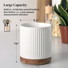 image:imageDOWAN 360 Rotating Extra Large Cooking Utensil Holder 76 Kitchen Utensil Holder for Countertop Utensil Crock for Farmhouse Kitchen Decor Ceramic Stable Utensil Caddy Soft WhiteWhite Stripes