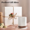 image:imageDOWAN 360 Rotating Extra Large Cooking Utensil Holder 76 Kitchen Utensil Holder for Countertop Utensil Crock for Farmhouse Kitchen Decor Ceramic Stable Utensil Caddy Soft WhiteWhite Specks