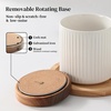 image:imageDOWAN 360 Rotating Extra Large Cooking Utensil Holder 76 Kitchen Utensil Holder for Countertop Utensil Crock for Farmhouse Kitchen Decor Ceramic Stable Utensil Caddy Soft WhiteWhite Stripes