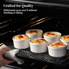 image:imageDOWAN 6 oz Ramekins Oven Safe with Lids Ceramic Dipping Bowls Arctic WhiteArctic White