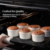 image:imageDOWAN 6 oz Ramekins Oven Safe with Lids Ceramic Dipping Bowls Arctic WhiteArctic White