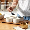 image:imageDOWAN 6 oz Ramekins Oven Safe with Lids Ceramic Dipping Bowls Arctic WhiteArctic White