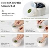 image:imageDOWAN 6 oz Ramekins Oven Safe with Lids Ceramic Dipping Bowls Arctic WhiteArctic White