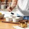 image:imageDOWAN 6 oz Ramekins Oven Safe with Lids Ceramic Dipping Bowls Arctic WhiteArctic White