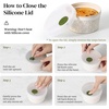 image:imageDOWAN 6 oz Ramekins Oven Safe with Lids Ceramic Dipping Bowls Arctic WhiteArctic White