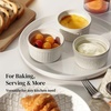 image:imageDOWAN 6 oz Ramekins Oven Safe with Lids Ceramic Dipping Bowls Arctic WhiteArctic White