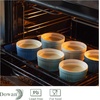 image:imageDOWAN Ramekins 8 oz Oven Safe  Creme Brulee Ramekins for Baking Porcelain Ramekins Oven Safe Classic Style Souffle Ramekins Ramekins Bowls Set of 6 Multi Blue