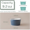 image:imageDOWAN Ramekins 8 oz Oven Safe  Creme Brulee Ramekins for Baking Porcelain Ramekins Oven Safe Classic Style Souffle Ramekins Ramekins Bowls Set of 6 Multi Blue