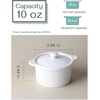 image:imageDOWAN Ramekins with Lids Oven Safe 15 oz Ramekin Bowls for Creme Brulee Souffle Dishes Porcelain Ramekins with Cover and Handle for Baking Stackable Set of 4 White10 OZ