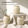 image:imageDOWAN 7  Ceramic Utensil Holder for Kitchen Counter Light Beige Gray