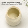 image:imageDOWAN 7  Ceramic Utensil Holder for Kitchen Counter Light Beige Gray