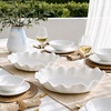 image:imageDOWAN Ceramic Serving Bowls Set of 2 Large Serving Dishes for Party Entertaining 12 amp 16 Oval Decorative Bowls for Salad Fruit Pasta  White