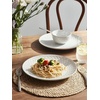 image:imageDOWAN 88 Salad Plates Set of 6  Round Embossed Design Light GrayEmbossed Light Gray
