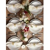 image:imageDOWAN 88 Salad Plates Set of 6  Round Embossed Design Light GrayEmbossed Light Gray