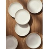 image:imageDOWAN 88 Salad Plates Set of 6  Round Embossed Design Light GrayEmbossed Light Gray