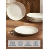 image:imageDOWAN 88 Salad Plates Set of 6  Round Embossed Design Light GrayEmbossed Light Gray