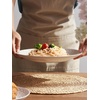 image:imageDOWAN 88 Salad Plates Set of 6  Round Embossed Design Light GrayEmbossed Light Gray