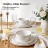 image:imageDOWAN 88 Salad Plates Set of 6  Round Embossed Design Light GrayWhite
