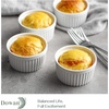 image:imageDOWAN Ramekins Oven Safe with Lids 468 oz Ceramic Cups Set of 6 White4 oz