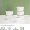 image:imageDOWAN Ramekins Oven Safe with Lids 468 oz Ceramic Cups Set of 6 White4 oz