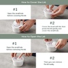 image:imageDOWAN Ramekins Oven Safe with Lids 468 oz Ceramic Cups Set of 6 White4 oz