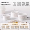 image:imageDOWAN Ramekins Oven Safe with Lids 468 oz Ceramic Cups Set of 6 White468 oz