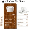 image:imageDOWAN Ramekins Oven Safe with Lids 468 oz Ceramic Cups Set of 6 White468 oz