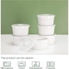 image:imageDOWAN Ramekins Oven Safe with Lids 468 oz Ceramic Cups Set of 6 White6 oz