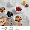 image:imageDOWAN Ramekins Oven Safe with Lids 468 oz Ceramic Cups Set of 6 White6 oz