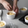 image:imageDOWAN Ramekins Oven Safe with Lids 468 oz Ceramic Cups Set of 6 White6 oz