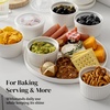 image:imageDOWAN Ramekins Oven Safe with Lids 468 oz Ceramic Cups Set of 6 White8 oz