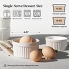 image:imageDOWAN Ramekins Oven Safe with Lids 468 oz Ceramic Cups Set of 6 White8 oz