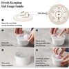 image:imageDOWAN Ramekins Oven Safe with Lids 468 oz Ceramic Cups Set of 6 White8 oz