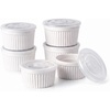 image:imageDOWAN Ramekins Oven Safe with Lids 468 oz Ceramic Cups Set of 6 White468 oz