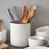 image:imageDOWAN 72 Industrial Kitchen Utensil Holder Grey  72 White Vintage Kitchen Utensil Holder