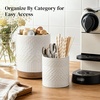image:imageDOWAN Ceramic Kitchen Utensil Holder for Counter Set of 2 7654 White1