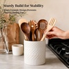 image:imageDOWAN Ceramic Kitchen Utensil Holder for Counter Set of 2 7654 White1