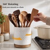 image:imageDOWAN Ceramic Kitchen Utensil Holder for Counter Set of 2 7654 White2