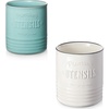 image:imageDOWAN Bundle  Teal Utensil Holder  White Utensil Hodler
