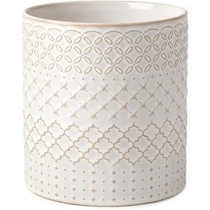image:imageDOWAN Ceramic Kitchen Utensil Holder for Counter Set of 2 7654 White1