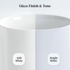 image:imageDOWAN Ramekins with Lids Oven Safe 5 oz Creme Brulee Ramekin Souffle Dishes Porcelain Small Bowls with Cover and Handle for Baking Stackable Set of 4 White10 OZ