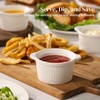 image:imageDOWAN Ramekins with Lids Oven Safe 5 oz Creme Brulee Ramekin Souffle Dishes Porcelain Small Bowls with Cover and Handle for Baking Stackable Set of 4 White5 OZ